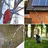 2-Pack 43" Extra Long Grabber Reacher Tool, Foldable Reacher Grabber Pickup Tool with 360° Rotating Jaw + Magnets, 4" Wide Claw Opening Trash Picker Upper Grabber, Grabbers for Seniors Heavy Duty