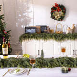 6 Ft Christmas Cedar Garland, Realistic Faux Pine Garlands, Green Artificial Greenery Garland for Winter Home, Mantle, Fireplace, Indoor, Outdoor Christmas Decorations (1Pcs)