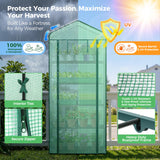 Mini Greenhouse for Indoor Outdoor: Ohuhu 23 x 19 x 75-Inch Small Plastic Plant Green House 5-Tier Rack Stand Portable Greenhouses with Durable PE Cover for Seedling, Ideal Gardening Gifts