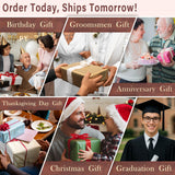 Personalized Toiletry Bag for Men, Gifts for Men, Christmas, Custom Leather Travel Shave Kit Cosmetic Hygiene Bag, Engraved Pattern Text, Ideal for Him, Dad, Groomsmen, Birthday, Anniversary, Father