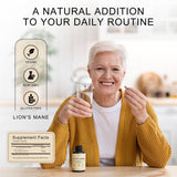 Garden of Herbz Lion’s Mane Mushroom Supplement Capsules with Turkey Tail – Mushroom Extract Blend, Non-GMO, 1200 mg per Serving, 120 Capsules
