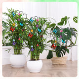 LEIFIDE 2 Pcs Butterfly Trellis for Climbing Plants Indoor 33in Small Climbing Outdoor Plant Potted Supports Expandable Metal Heavy-duty Rustproof Trellis for Monstera Bamboo Pothos Pot Vegetable Rose