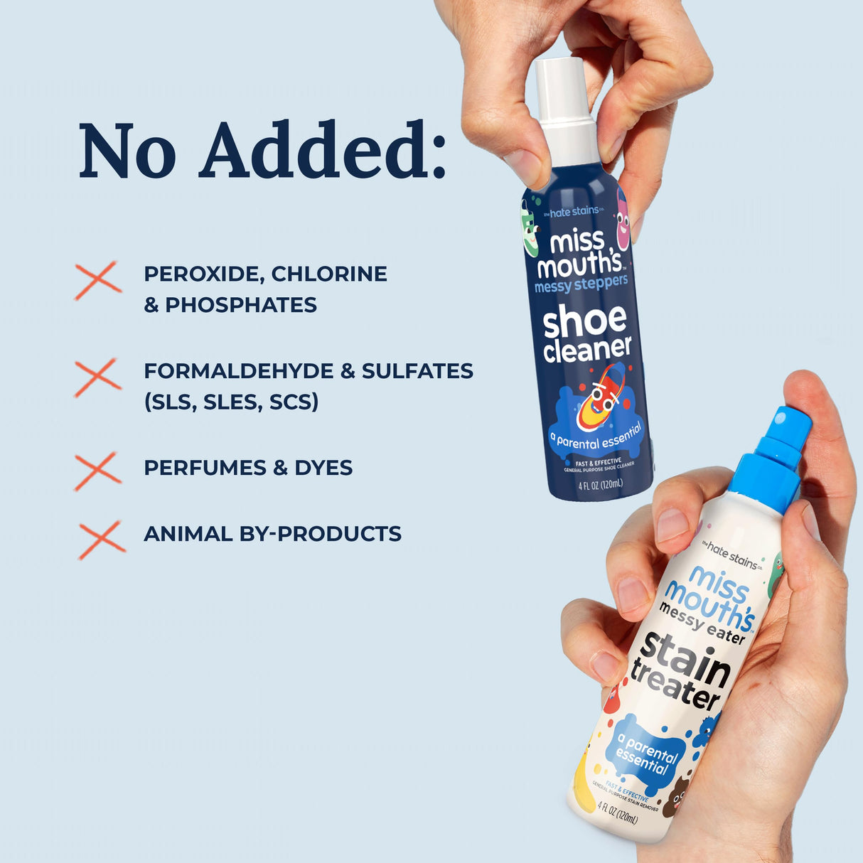 Miss Mouth's Messy Eater Stain Treater Spray - 4oz 3 Pack Stain Remover - Newborn & Baby Essentials - No Dry Cleaning Food, Grease, Coffee Off Laundry, Underwear, Fabric