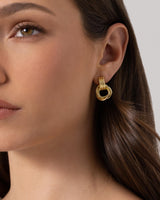 PAVOI Chunky Drop Earrings for Women, Yellow Gold, Size 22 x 14 Millimeters
