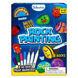 Skillmatics Rock Painting Kit - Mess-Free Art & Craft Activity for Girls & Boys, Craft Kits & Supplies, DIY Creative Activity, Christmas Gifts for Kids Ages 4, 5, 6, 7, 8, 9, 10, 11,12
