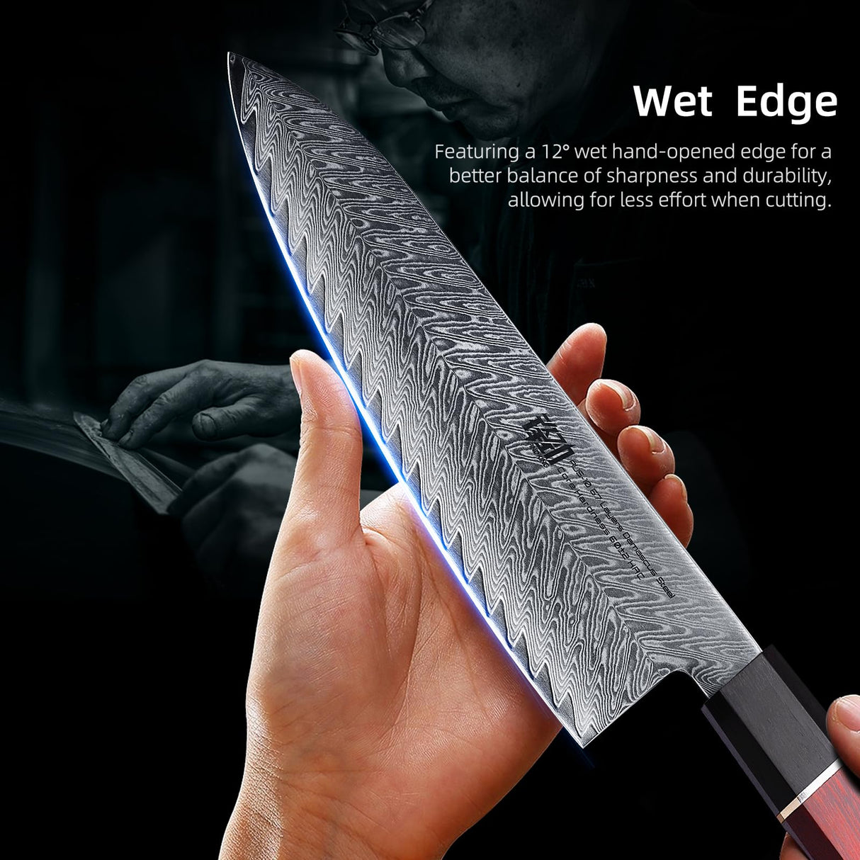 FINDKING 8 Inch Japanese Chef's Knife, Premium Damascus Steel Construction Kitchen Knife, Multifunctional Gyuto Knife, Exceptional Cutting Performance (Samurai Series)