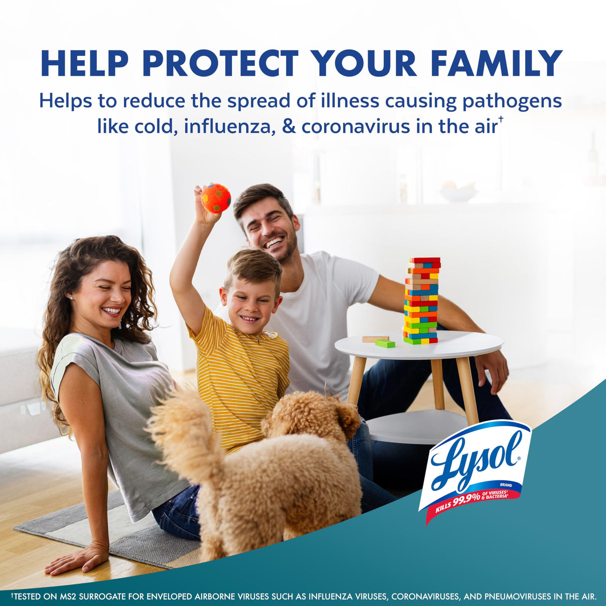 Lysol Air Sanitizer Spray with Odor Eliminator for Home & Office, Sanitizing Spray, Air Freshener Alternative, Simple Fresh Scent, 10 oz (Pack of 3)