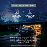 Chamberlain Garage Door Opener 3/4 HP Belt Drive myQ Garage Door Opener with Fixed Camera, Battery Backup, 2‑Bulb LED Lighting