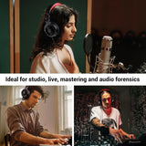 OneOdio Wired Over Ear Headphones Hi-Fi Sound & Bass Boosted headphone with 50mm Neodymium Drivers and 1/4 to 3.5mm Audio Jack for Studio DJ AMP Recording Monitoring Phones Laptop (Red)