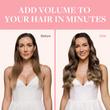 GOO GOO Clip in Hair Extensions Real Human Hair, Remy Human Hair Extensions Clip ins for Women, Natural Human Hair, 18inch 120g 7Pcs, 4/27/4 Balayage Chocolate Brown to Caramel Blonde