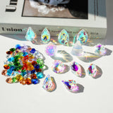 kanpura 164 Pcs DIY Suncatchers Kits Crystal Suncatcher Sun Catchers with Crystals Chandelier Prism Replacement Sun Catcher Beads for Windows Hanging