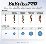 BabylissPRO Porcelain Ceramic 1" Spring Curling Iron