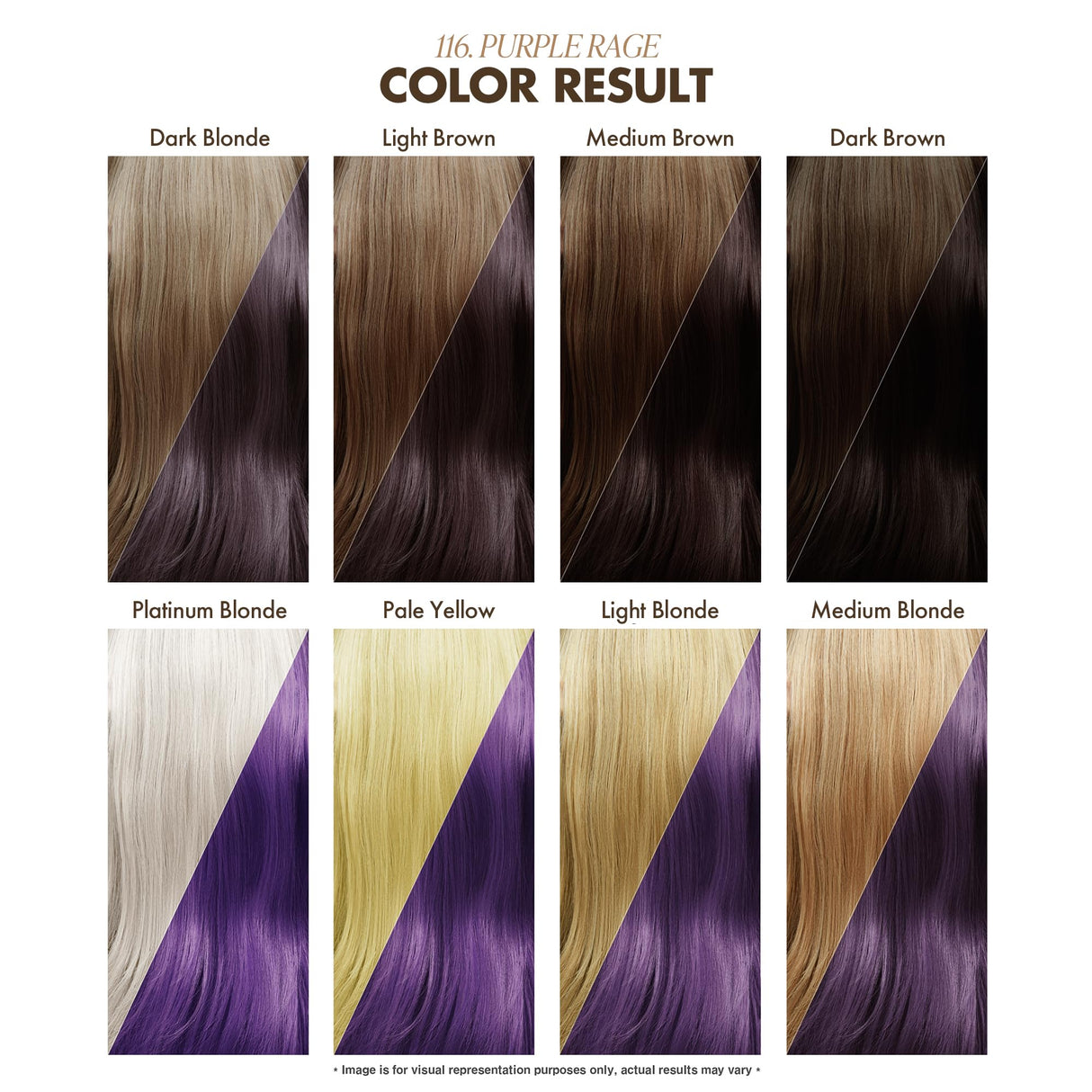 Adore Semi Permanent Hair Color - Vegan and Cruelty-Free Purple Hair Dye - 4 Fl Oz - 116 Purple Rage (Pack of 1)