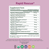 PURE SYNERGY Rapid Rescue | Organic Immune Support Capsules | Herbal Supplement with Echinacea, Elderberry, and Olive Leaf Extracts | for Immediate Immune Support (42 Capsules)