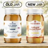 2 Pack TrueSeaMoss Wildcrafted Irish Sea Moss Gel - Made with Dried Seaweed & Fresh Sea Vegetables, Seamoss - Made in USA (Mango/Pineapple)