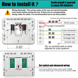 Suuwer Non-Programmable Thermostats for Home 1 Heat/1 Cool Conventional Single-Stage Systems (Blue Backlight)