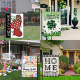 Pating Seasonal Garden Flags Set of 12 Double Sided 12 x 18 Inch, Small Yard Flags for Outside, Christmas Halloween Easter Valentine's Day Outdoor Decor, Holiday Garden Decorations for All Seasons