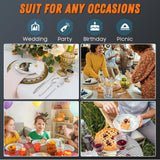 360pc 7.1" Clear Plastic Forks Heavy Duty with Heat Resistant & BPA Free, Solid and Durable Plastic Cutlery, Premium Disposable Forks for Party Supply