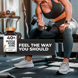 40+ MUSCLE BONE JOINT ADVANCED SUPPORT Prevents Muscle Loss and Supports Bone, Joint, and Immune Health – Powered by Clinically Proven Polycan Fermented Beta-Glucan (60 Capsules)