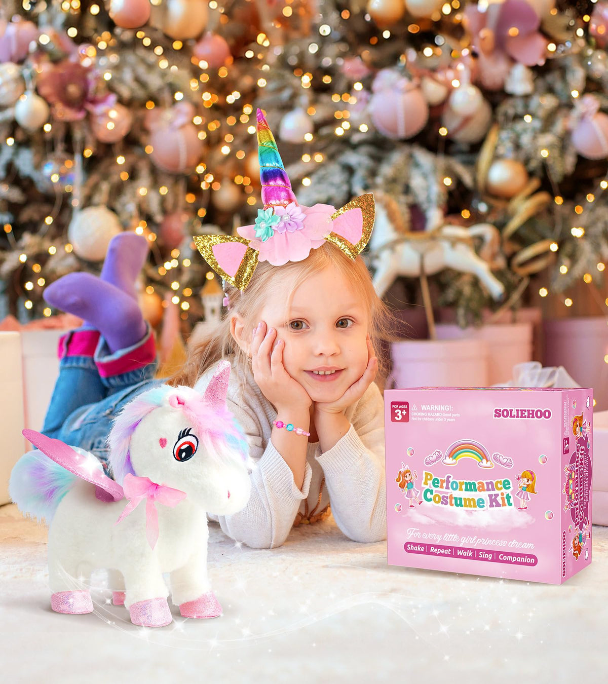 Unicorn Toys for Girls Age 4-6 Unicorns Gifts, Walking Talking Singing