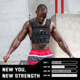 MVRK Adjustable Weighted Vest Men 18 lbs - Weighted Workout Vest With Iron Weights, Heavy Duty Weighted Exercise Vest For Functional Training, Slim Design Weighted Running Vest, Weight Vest for Men