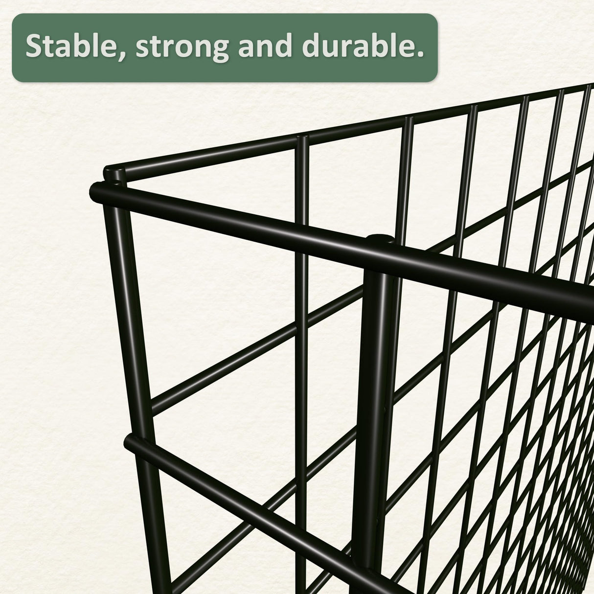 Warmfarm 12 Pics DIY Metal Plant Protectors from Deer, Garden Fencing Animal Barrier Size 11.8 * 11.8 inches, Mesh Plant Cage Chicken Wire Cloche for Plants with Stakes and Nylon Cables (12 Pcs)
