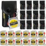24 Pcs Mini Screwdriver Keychain Tape Measure Keychains Set Keychain Tape Measure Mini Screwdrivers in Pouch Keychain for Birthday Party Favors ，Adult Tool Party Prize for Father's Men Gifts