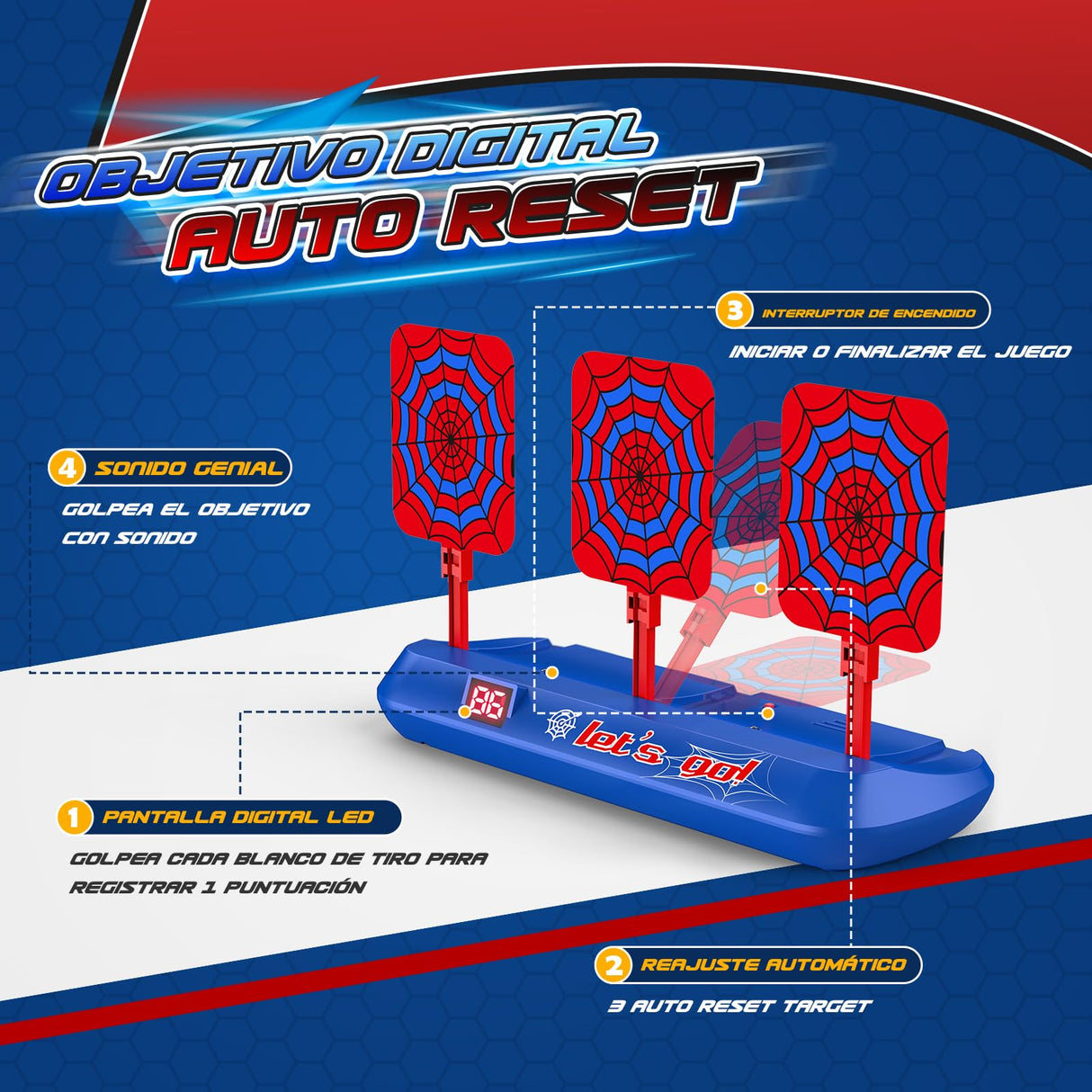 Excitobo Shooting Toys for 3-12 Year Old Boys,Shooting Targets Age 4-6 6-8 Outdoor Games Garden Toys Family Fun for Birthday Halloween Christmas Easter Gifts for Boys Girls