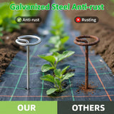 Heavy Duty Landscape Staples, 50 Pack 6-Inch G-Shaped Thickened Galvanized Garden Fabric Staples,Rust-Resistant Ground Cover Pins for Weed Barrier, Erosion Control & Landscaping Projects