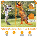 TO.BE.NO.1 Towards The First inflatable dinosaur costume adult, T-Rex Dinosaur Costume Adults Funny Cosplay Halloween (Brown Dinosaur)