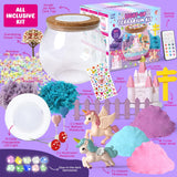 Unicorn Terrarium Crafts Kit for Kids: LED Night Light-Up DIY Toys with Remote – Fun Birthday Gifts for Girls Ages 5 6 7 8 9 10 Years Old – Creative Arts & Crafts Activity Set, Christmas Gift