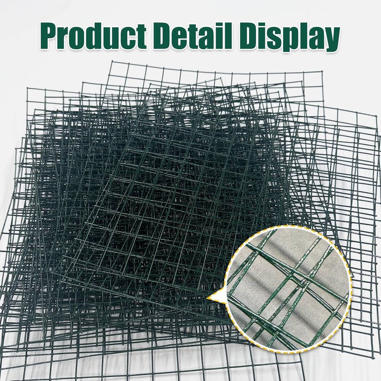 KEOHOLI 10 Packs Plant Protectors Cages from Animals, 12" x 12" 30 Pcs Wire Meshs with 200 Pcs Zip Ties and 30 Pcs Stakes, Plant Protector Cages from Rabbits Squirrels Chicken for Vegetables Flowers