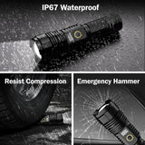 Flashlights High Lumens Rechargeable, 100,000LM LED Super Bright Flash Light, Zoomable Linternas with LCD Digital Display, 5 Mode, Waterproof, Powerful Tactical Flashlight for Emergencies Camping Gift