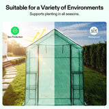VIVOSUN 57 x 29 x 77-Inch Mini Walk-in Greenhouse with Windows, Shelves and Anchors, Plant Garden Hot House