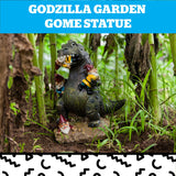 Godzilla Garden Gnome Statue, Outdoor Lawn & Yard Monster Figurine Sculpture Decorations, Funny Housewarming Gag Gift