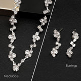 Aixiao Clutch Purse Jewelry Set Wedding Prom Evening Handbag Accessories