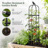 FOLLOOK Garden Obelisk Trellis for Climbing Plants Outdoor, 67", 1 Pack
