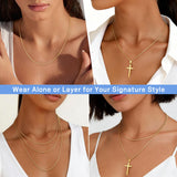 Jewlpire 14K Gold Plated Chain Necklace for Women, 1.3MM Box Chains Necklace 14K Gold Plated Chain for Women Thin & Sturdy Womens Chains Necklaces, 26 Inches