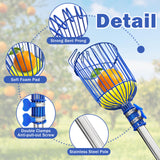 ELNDUXG Fruit Picker Upgraded Round Claws Reduce Fruit Damage (65inch)