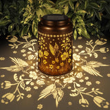 Solar Lanterns Outdoor Waterproof Hummingbird Garden Decor Gifts for Women Mom Grandma Hanging Solar Lights Metal Solar Decoration Outside for Yard, Patio, Backyard, Porch