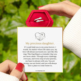 To My Daughter Hug Ring by Hope Rings – Inspirational 304 Stainless Steel Jewelry with “Always With You” Message – Adjustable Ring for Women – Tarnish Free Jewelry Gift for Her – Birthday Gift for Her