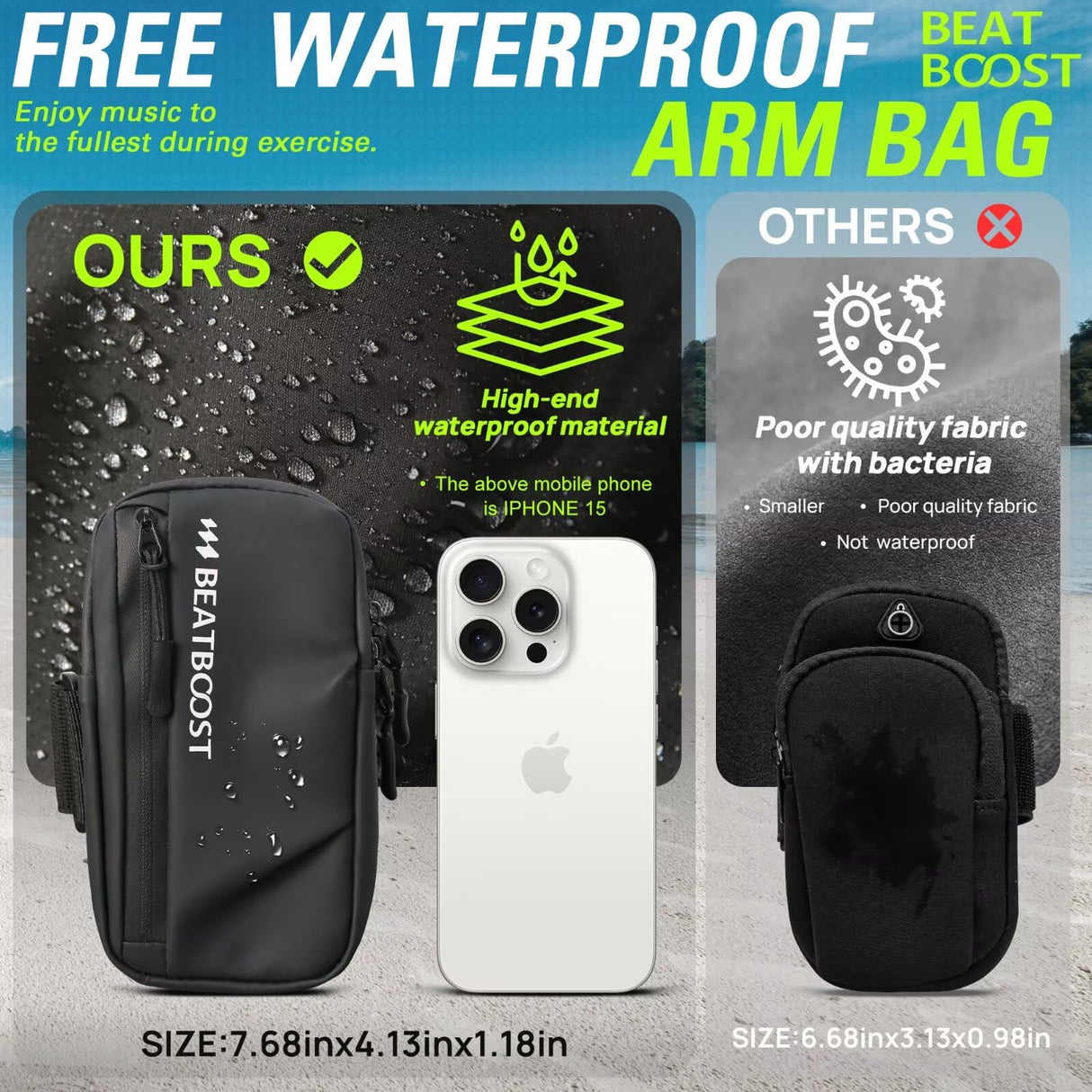 Weighted Vest for Women Men BeatBoost 5 lb Weight Vest with Ironsand for Walking Strength Training Running Workout Black