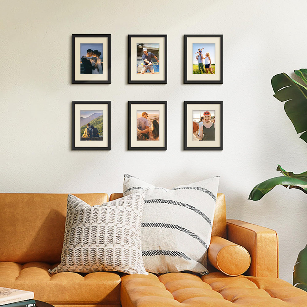 upsimples 9x12 Picture Frame, Gallery Wall Frames Set of 5, Black