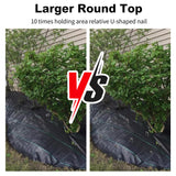 100 Pack Landscape Staples 8 Gauge 6 Inch Galvanized Garden Stakes SOD Pins Yard Lawn Spikes for Plant Cover, Tent, Weed Barrier Fabric, Turf, Inflatable and Outdoor Decorationlandscape Fabric Stakes