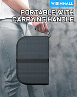 WISIMMALL Gel Seat Cushion, Portable Travel Cushion for Long Sitting, Thick & Foldable, 14.5" x 10.5" Large Size Chair Seat Cushion for Office Chair Car Wheelchair, Relief Sciatica Coccyx Pain