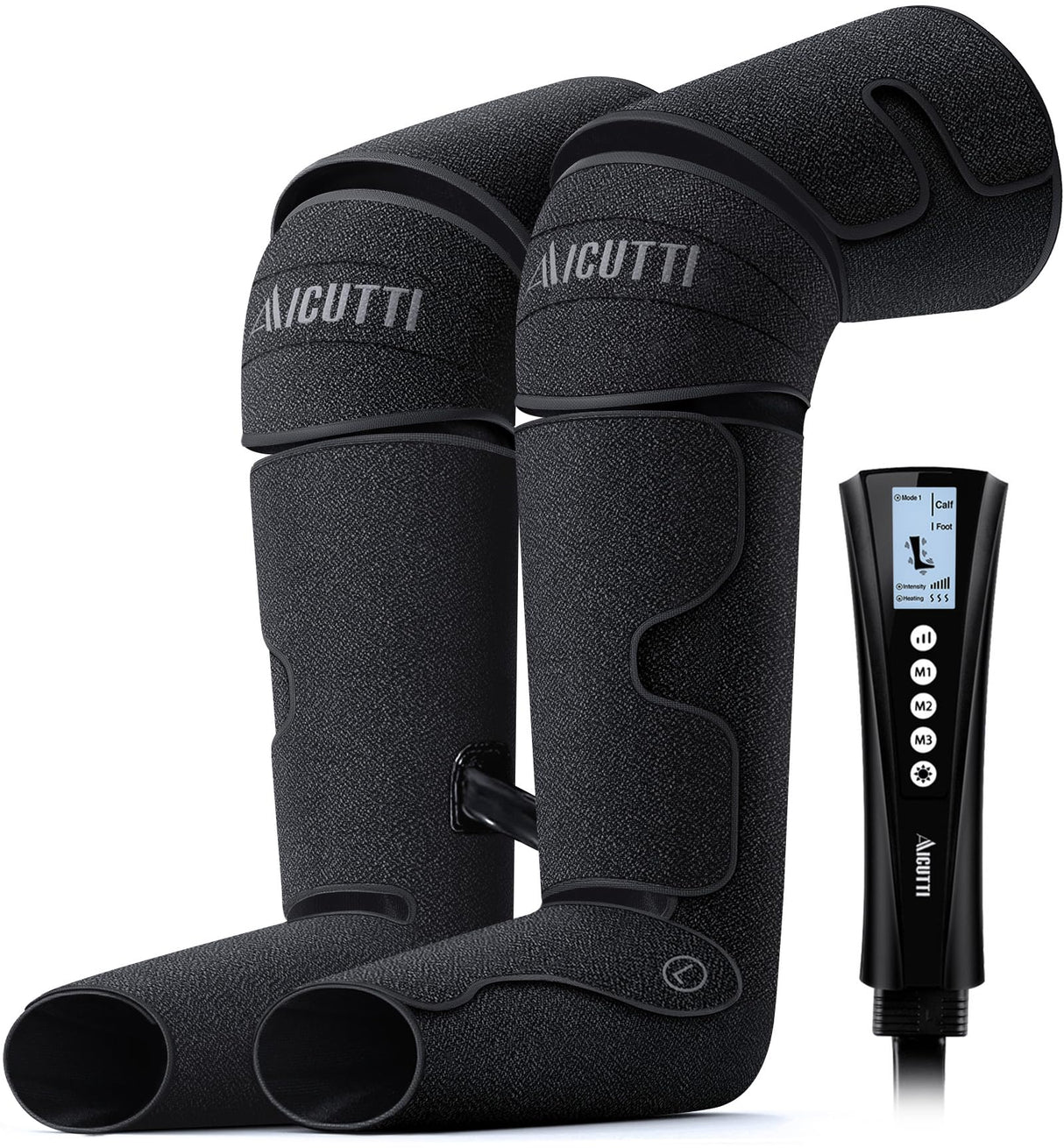 AICUTTI Air Compression Leg Massager with Heat - Circulation Booster for Foot, Calf, Knee & Thigh Pain Relief - Gifts for Women, Men, Dad, & Mom for Mother's Day, Father's Day, Birthdays & Christmas