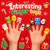 Advent Calendar 2026 Animals Toys for Toddler Baby 1-3 Christmas Finger Puppets 12 Box House and Animals Montessori Educational Preschool for Boys and Girls Gifts
