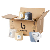 Bumboo Bamboo Toilet Roll 24 Pack | Wrapped Toilet Paper 3 ply, 300 Sheets | Eco Friendly Toilet Paper | Plastic-Free, Soft, Strong, Sustainable & Biodegradable Toilet Tissue