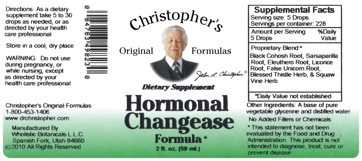 Christopher's Original Formulas Hormonal Changease, 2 fl oz (59 ml)