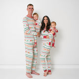 Little Sleepies Two-Piece Kids Christmas Pajamas Set for Boys & Girls, Viscose from Bamboo, Family Matching Christmas PJs, Fair Isle, 5-6